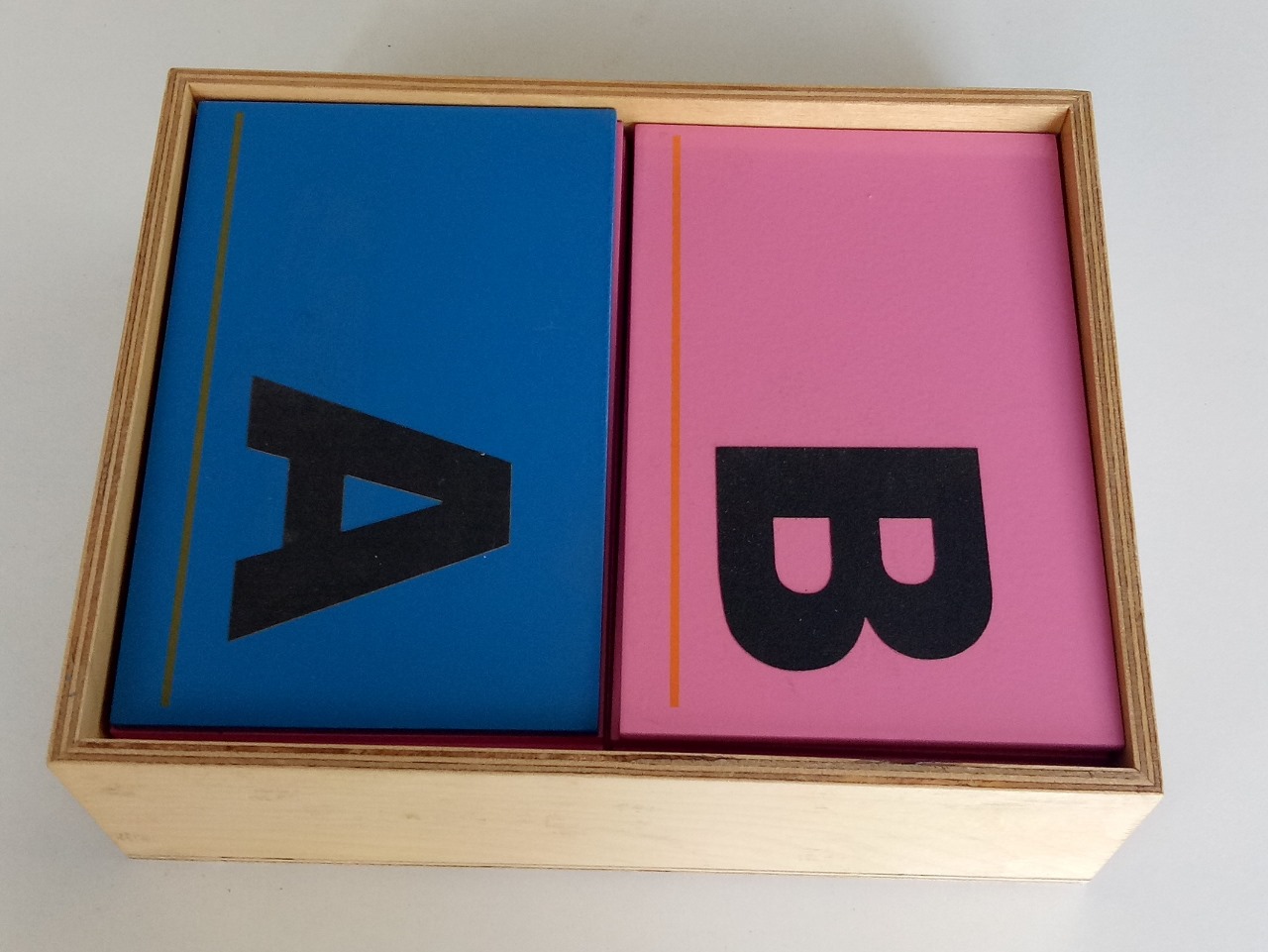 SANDPAPER LETTERS WITH BOX CAPITAL