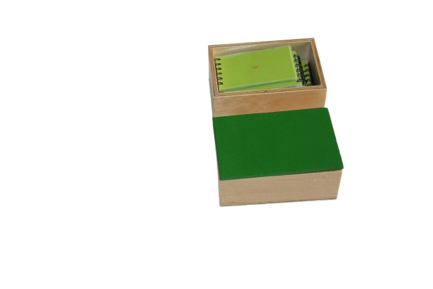GREEN BOOKLETS SMALL (SET OF 6,)(A WOODEN BOX WITH 6 SMALL BOOK LETS WITH  DIFFERENT PHONOGRAM SOUNDS)